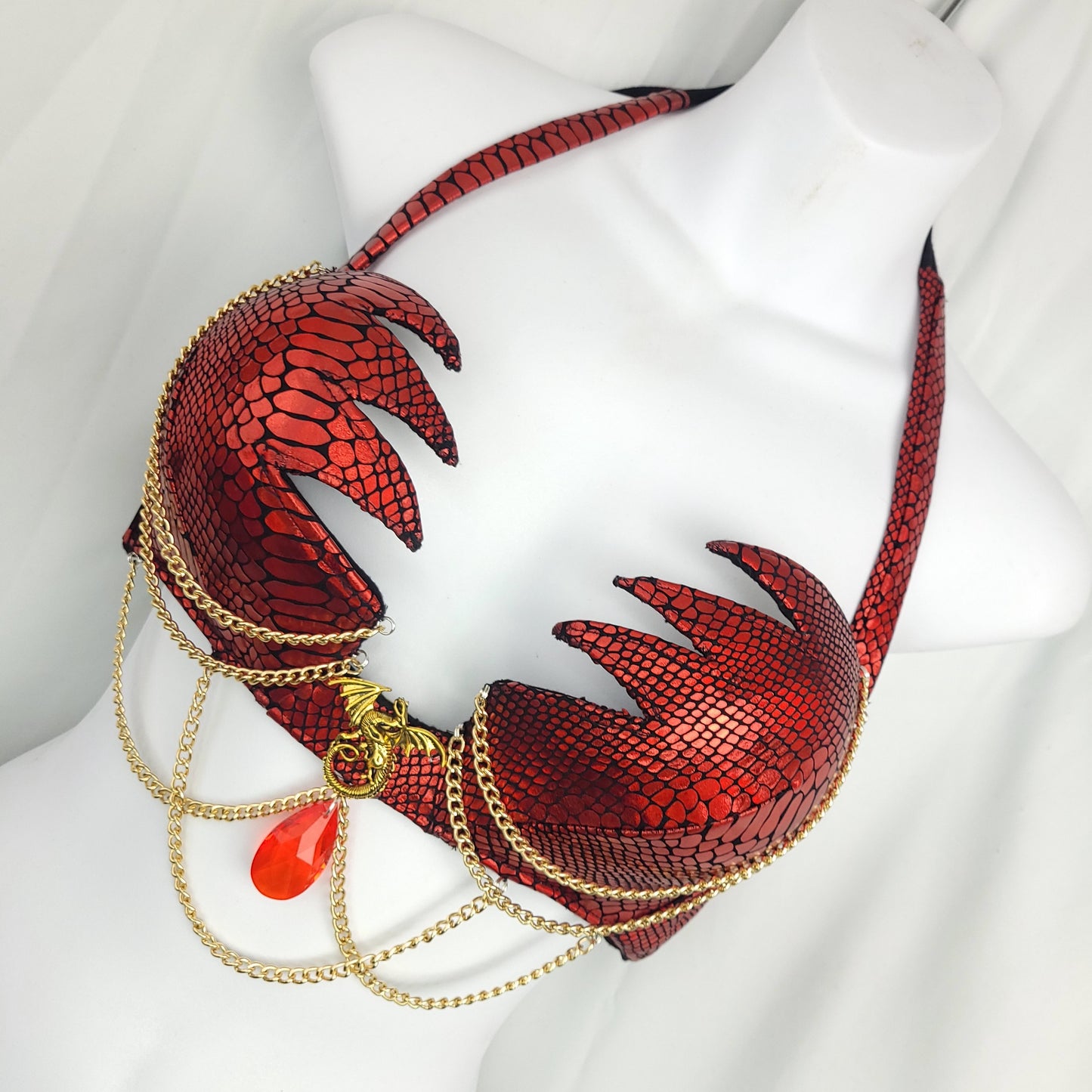 Dragon Queen Fantasy Bra Gold
