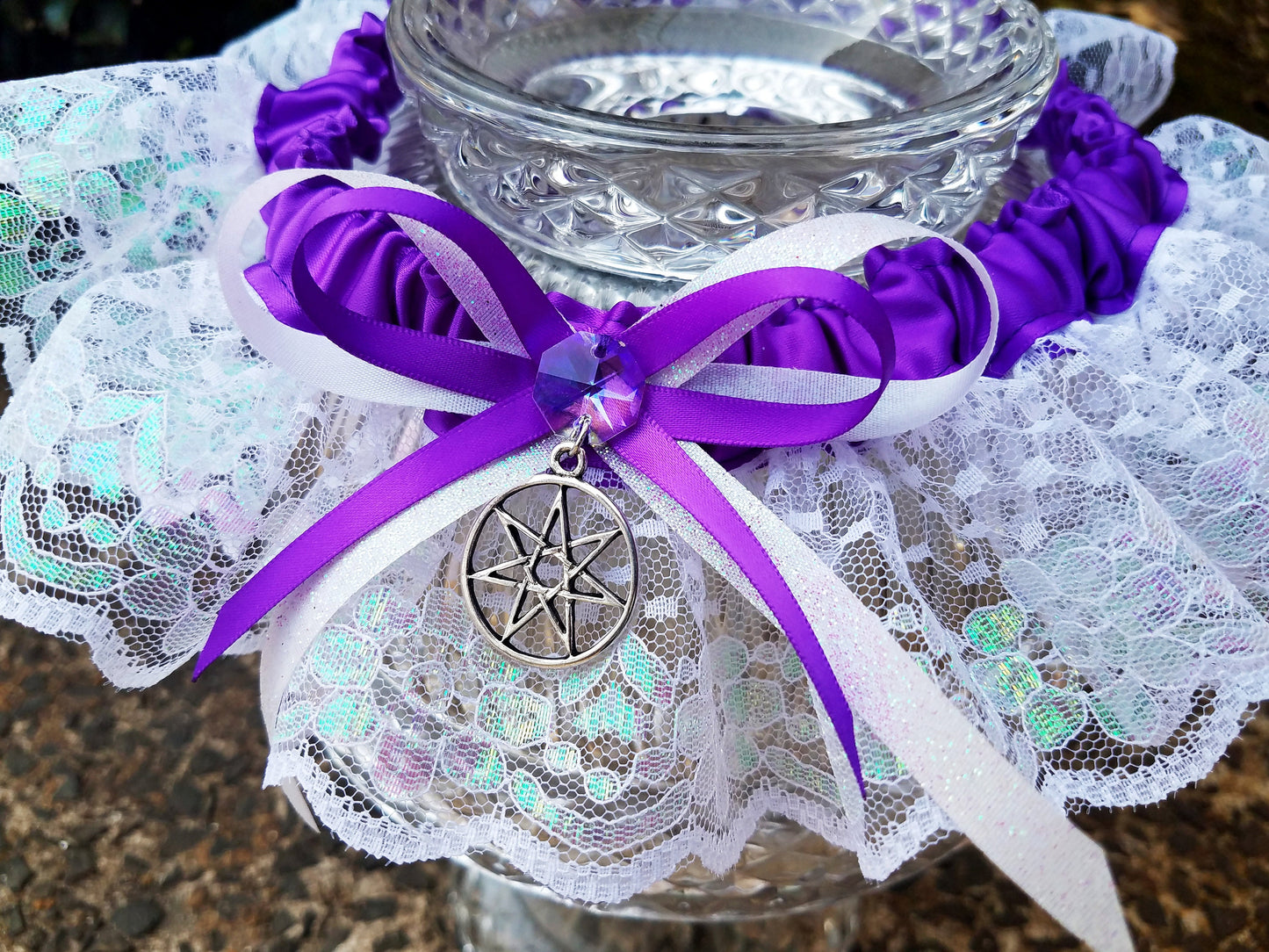 Fairy Star Handfasting Wedding Garter Set