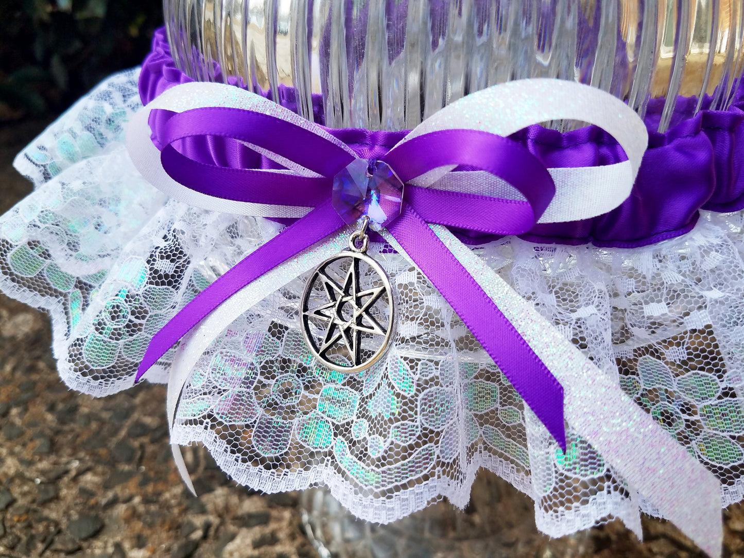 Fairy Star Handfasting Wedding Garter Set