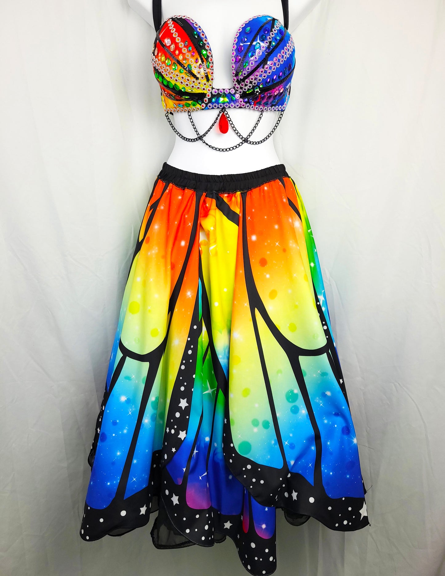 Rainbow Butterfly Skirt