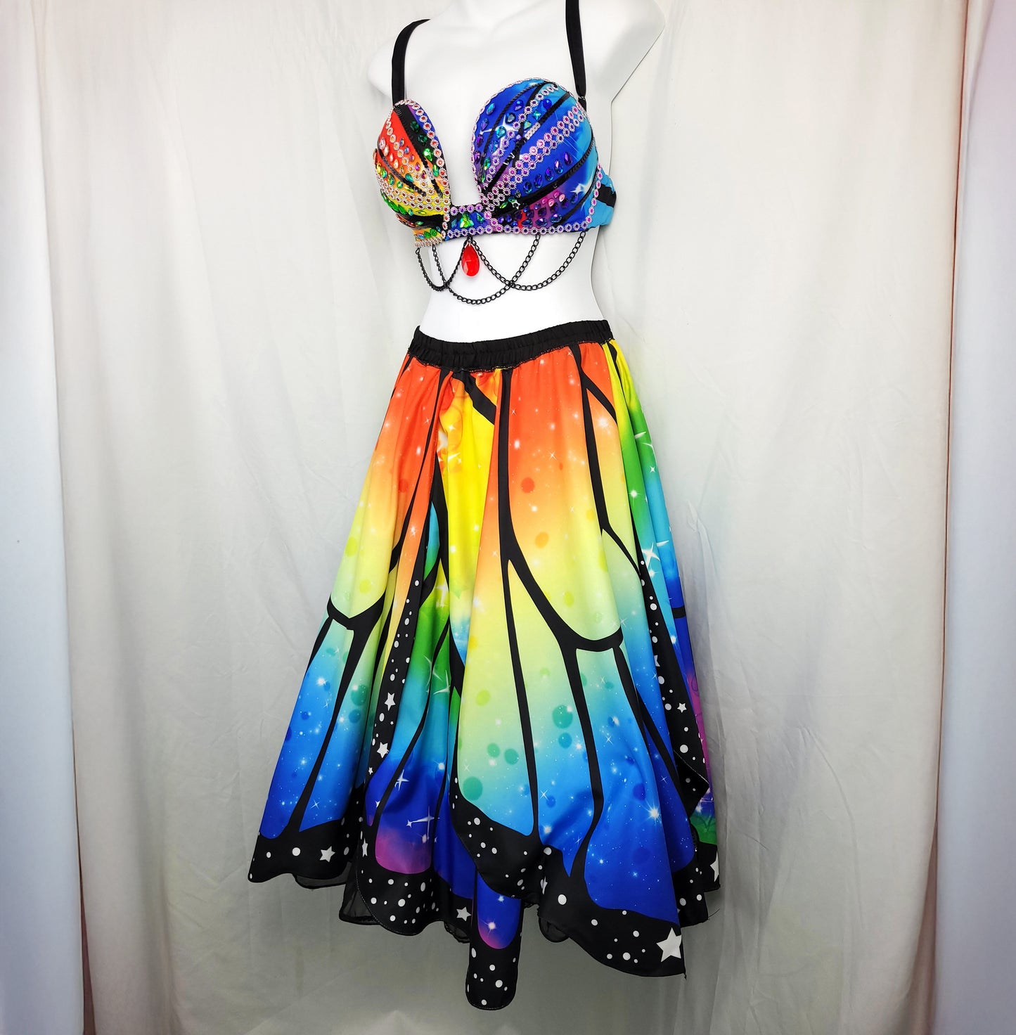 Rainbow Butterfly Skirt