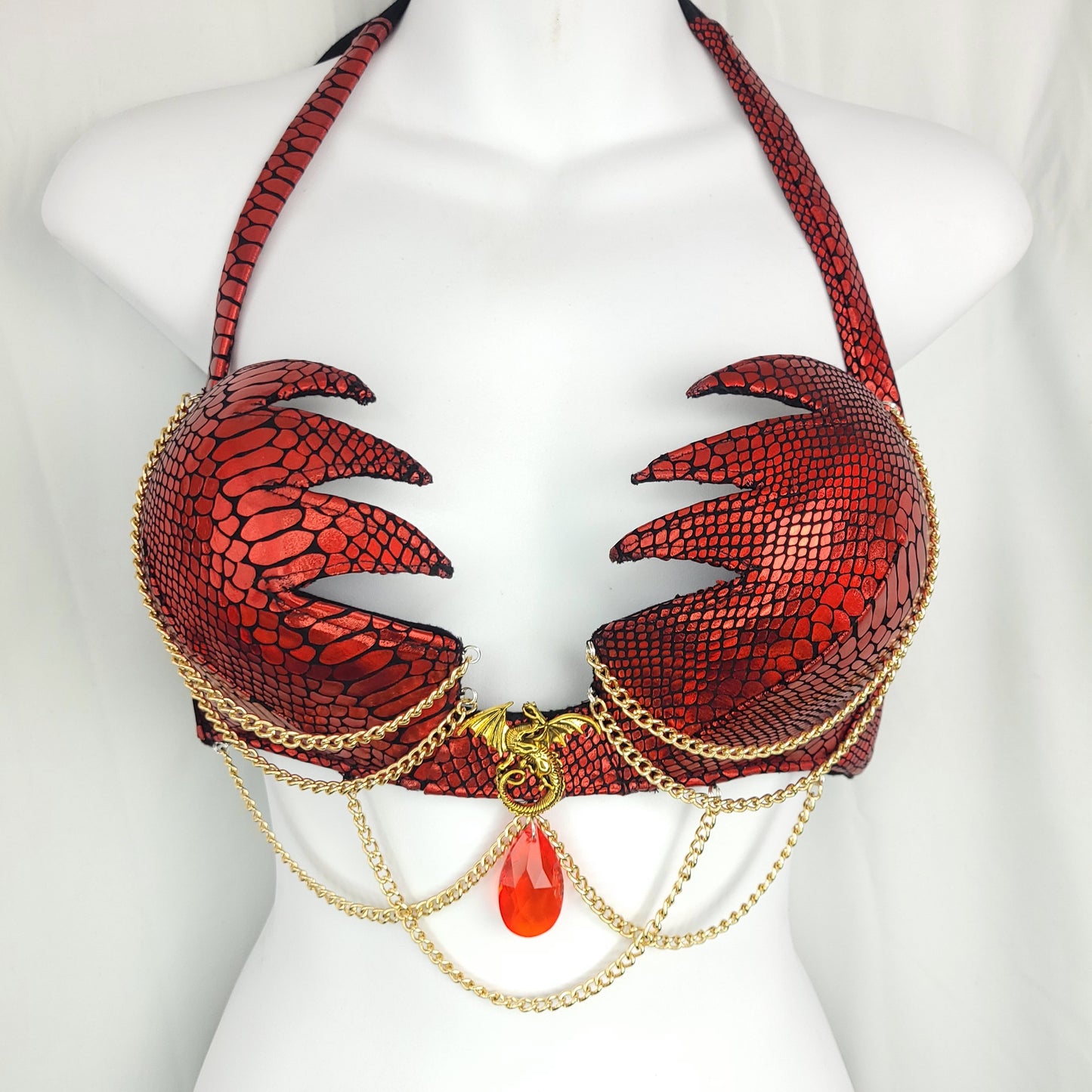 Dragon Queen Fantasy Bra Gold