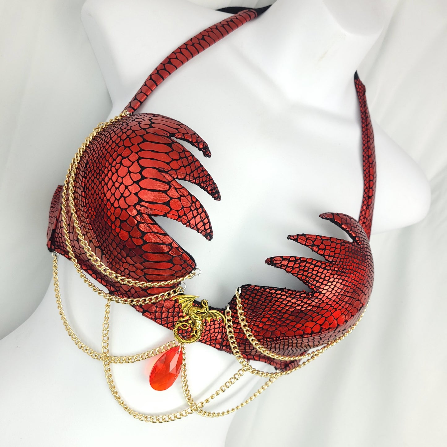 Dragon Queen Fantasy Bra Gold