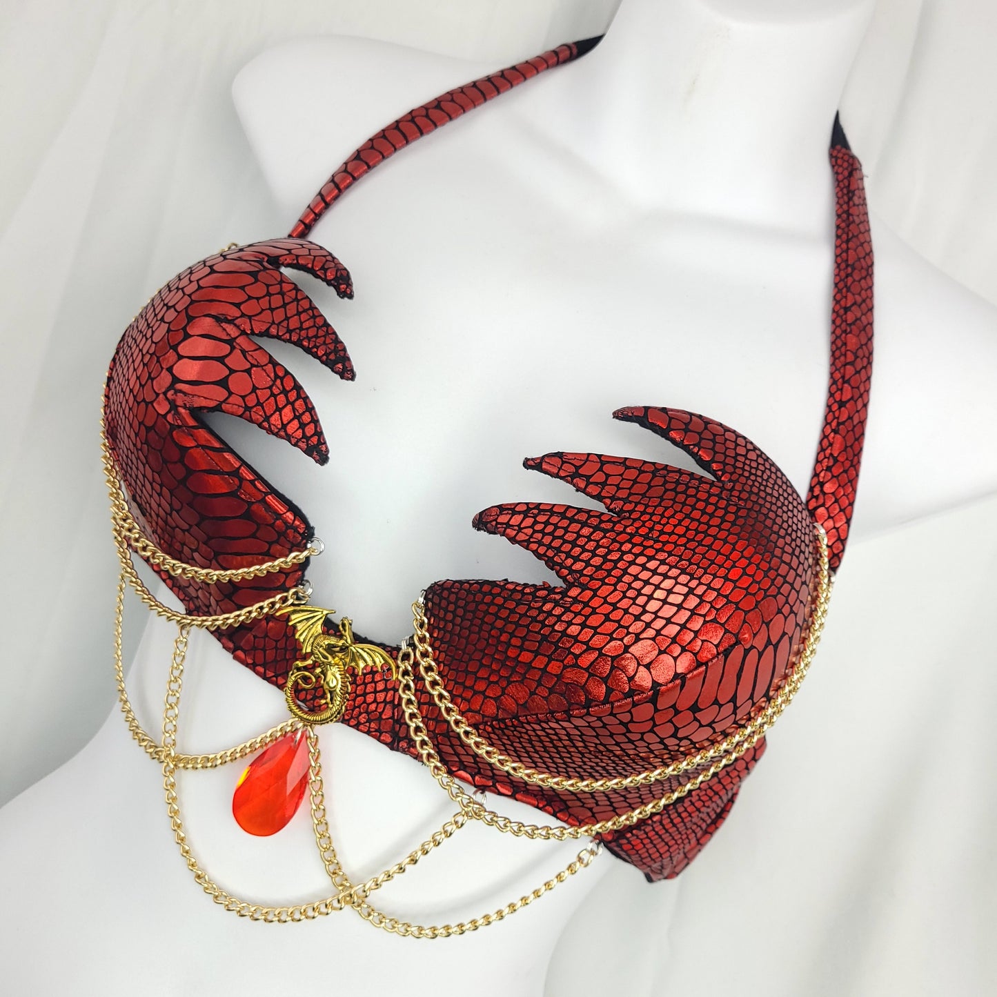 Dragon Queen Fantasy Bra Gold