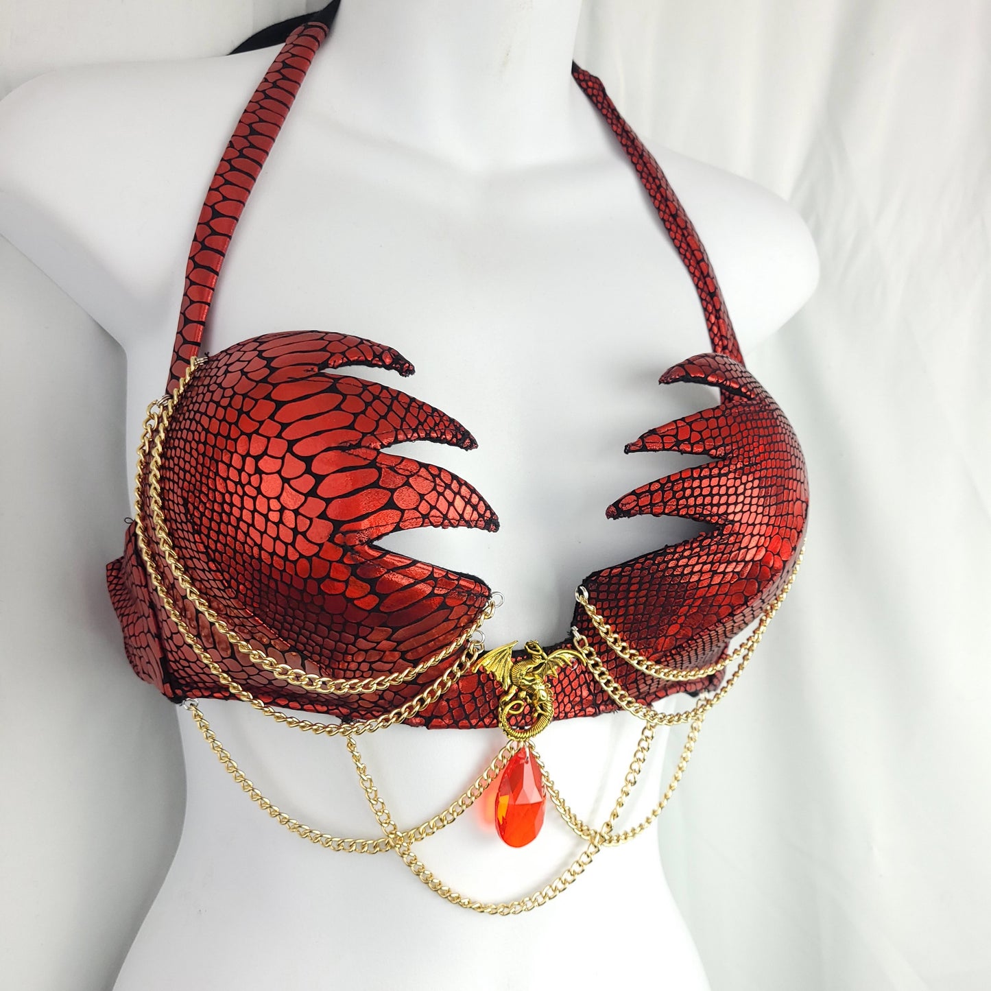 Dragon Queen Fantasy Bra Gold