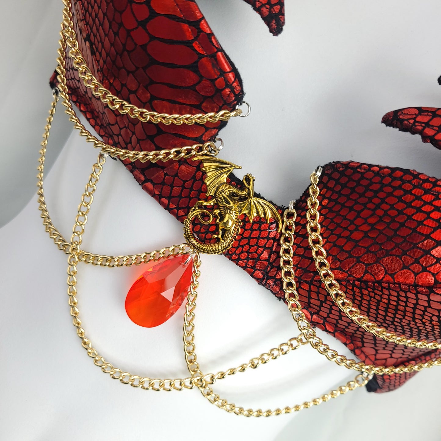 Dragon Queen Fantasy Bra Gold