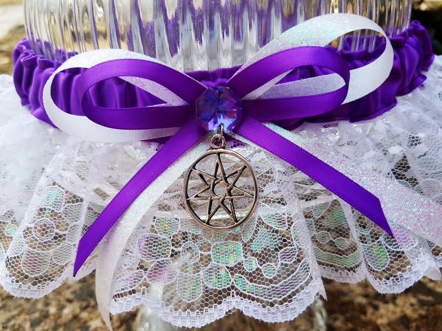 Fairy Star Handfasting Wedding Garter Set