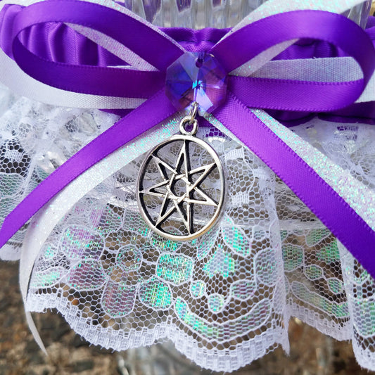 Fairy Star Handfasting Wedding Garter Set