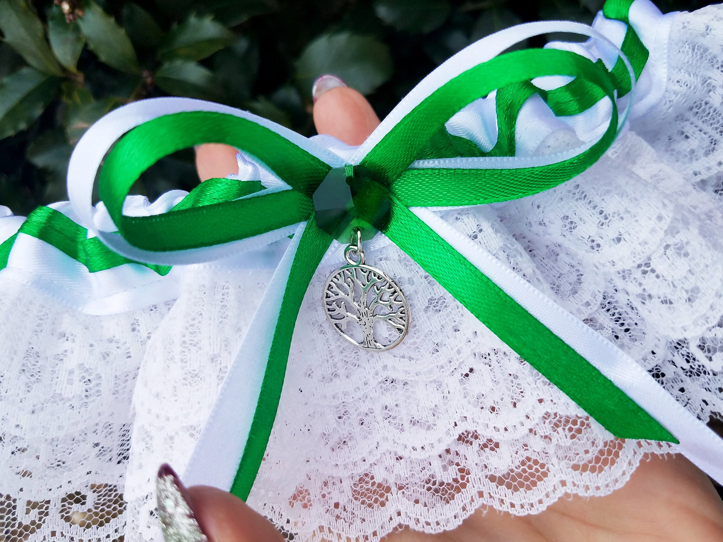 Tree of Life Wedding Garter Set