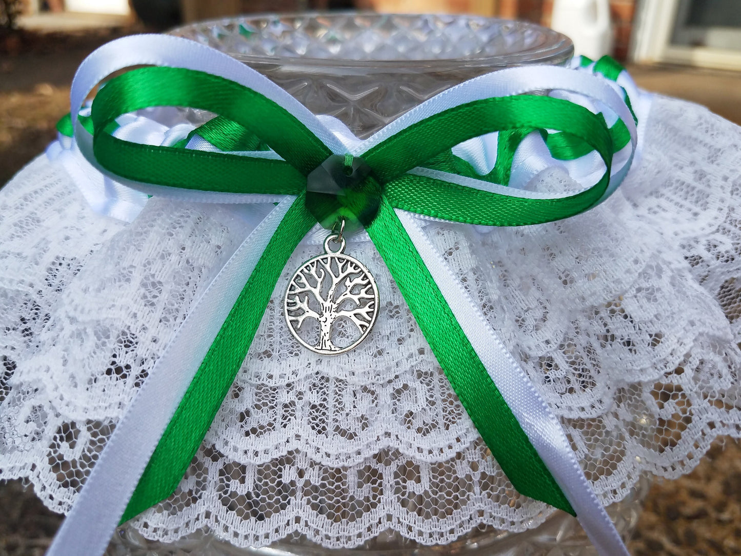 Tree of Life Wedding Garter Set