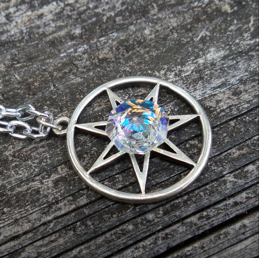 Sparkling Seven Pointed Fairy Star Necklace